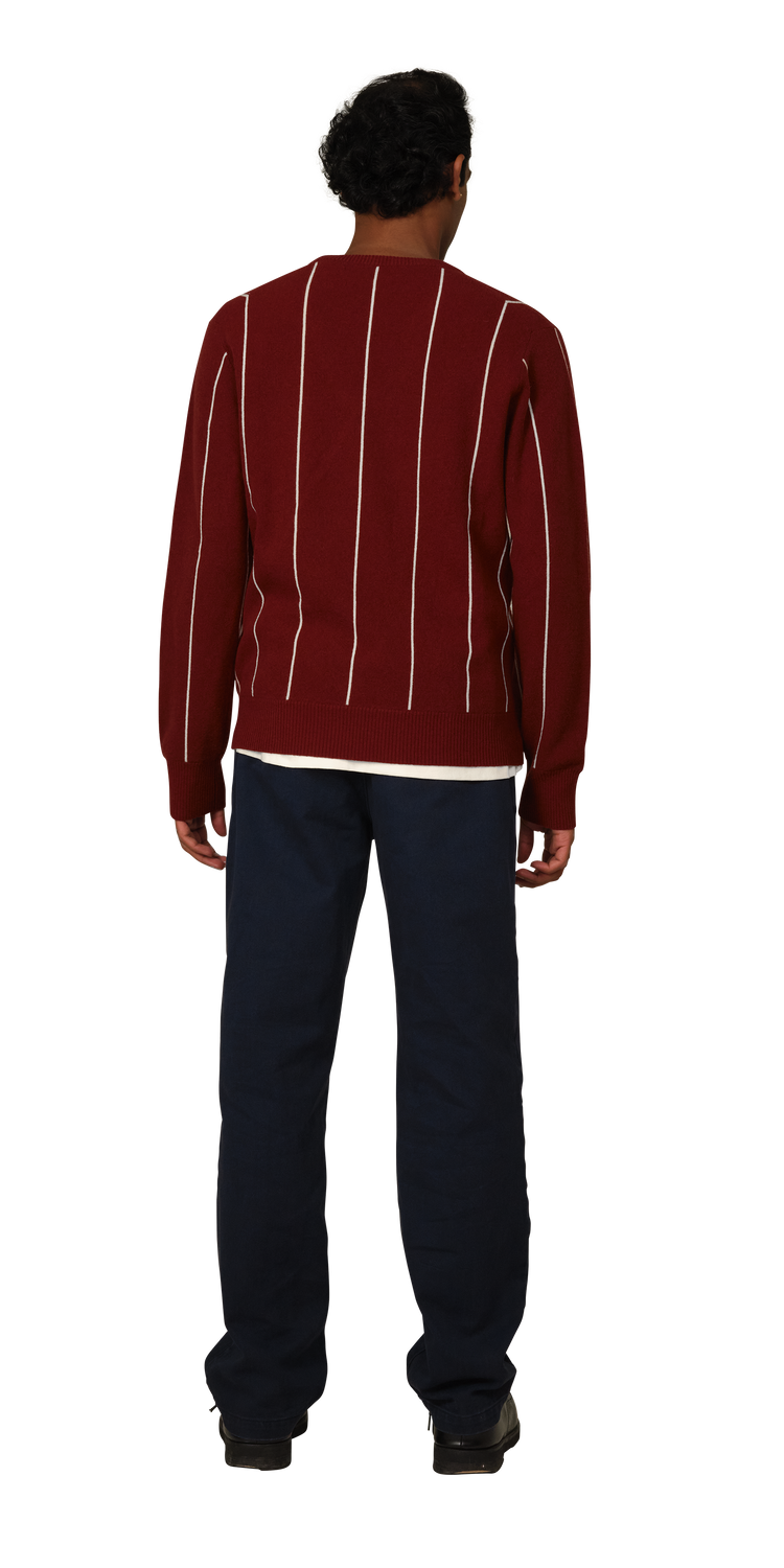 Maroon / White