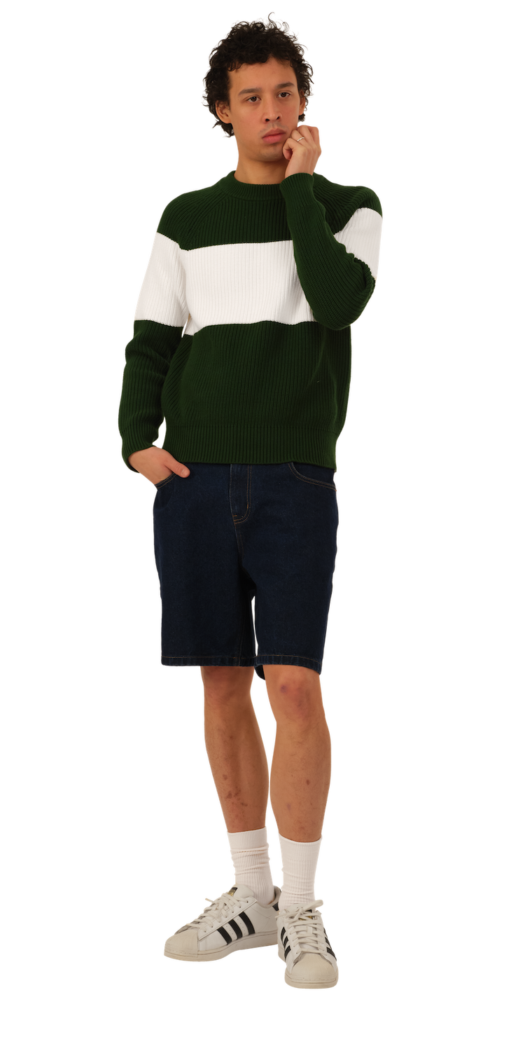 Hunter/White Stripe