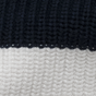 S / White/Navy Stripe
