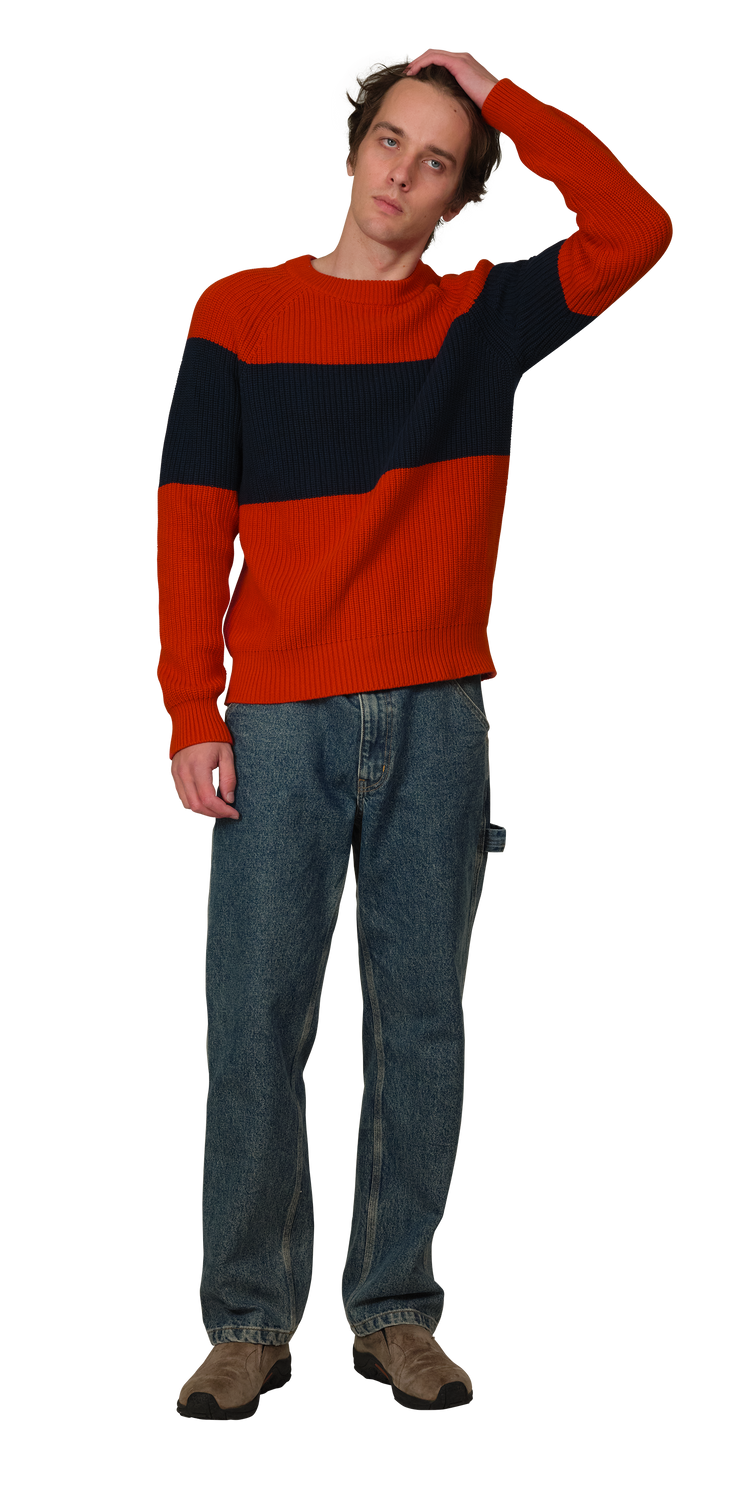 Red/Navy Stripe