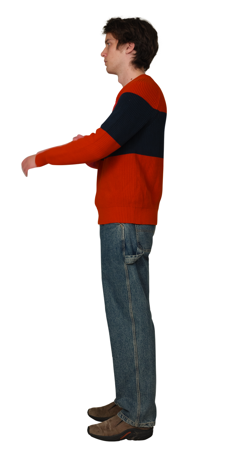 Red/Navy Stripe